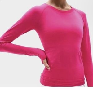 NWT Athleta Women's Momentum Seamless Top - Dahlia Pink - M